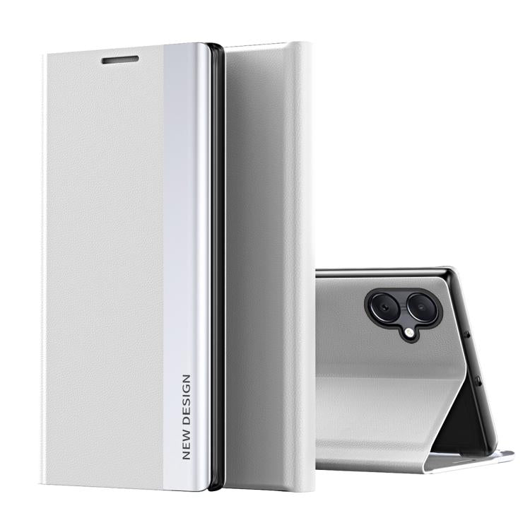 Side Electroplated Adsorption Leather Phone Case, For Samsung Galaxy S26+ 5G, For Samsung Galaxy S26  Ultra 5G, For Samsung Galaxy S26 5G, For Samsung Galaxy S25 FE 5G, For Samsung Galaxy A07 5G, For Samsung Galaxy A17 5G