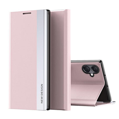 Side Electroplated Adsorption Leather Phone Case, For Samsung Galaxy S26+ 5G, For Samsung Galaxy S26  Ultra 5G, For Samsung Galaxy S26 5G, For Samsung Galaxy S25 FE 5G, For Samsung Galaxy A07 5G, For Samsung Galaxy A17 5G