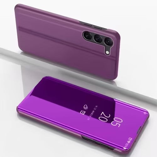 Plated Mirror Horizontal Flip Leather Phone Case with Holder, For Galaxy A55, For Galaxy A35, For Galaxy S24 Ultra 5G, For Galaxy S24+ 5G, For Galaxy S24 5G, For Galaxy A15
