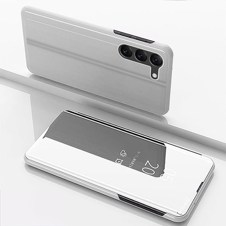 Plated Mirror Horizontal Flip Leather Phone Case with Holder, For Galaxy A55, For Galaxy A35, For Galaxy S24 Ultra 5G, For Galaxy S24+ 5G, For Galaxy S24 5G, For Galaxy A15