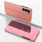 Plated Mirror Horizontal Flip Leather Phone Case with Holder, For Galaxy A55, For Galaxy A35, For Galaxy S24 Ultra 5G, For Galaxy S24+ 5G, For Galaxy S24 5G, For Galaxy A15