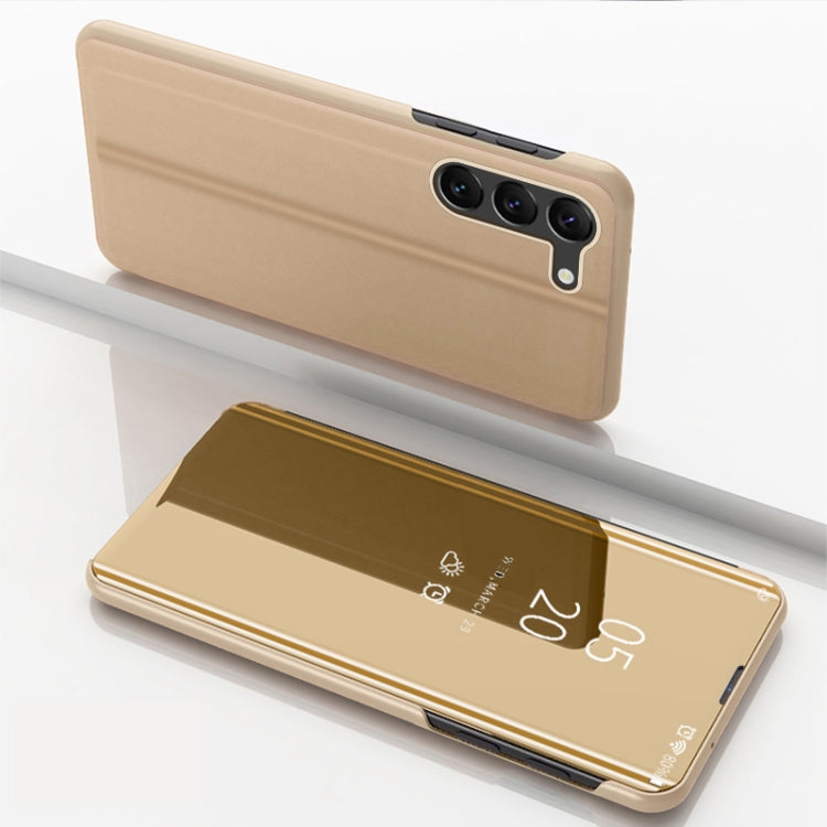 Plated Mirror Horizontal Flip Leather Phone Case with Holder, For Galaxy A55, For Galaxy A35, For Galaxy S24 Ultra 5G, For Galaxy S24+ 5G, For Galaxy S24 5G, For Galaxy A15