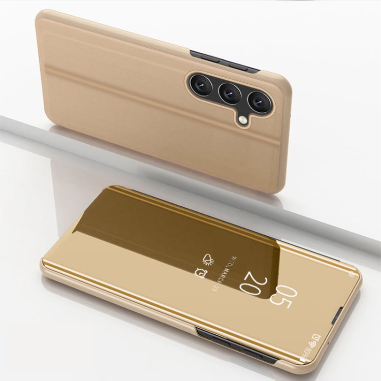 Plated Mirror Horizontal Flip Leather Phone Case with Holder, For Galaxy A55, For Galaxy A35, For Galaxy S24 Ultra 5G, For Galaxy S24+ 5G, For Galaxy S24 5G, For Galaxy A15