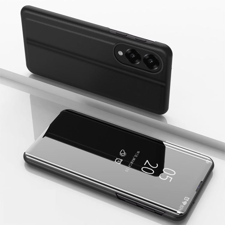 Plated Mirror Horizontal Flip Leather Phone Case with Holder, For Galaxy S25 FE 5G, For Galaxy A17 5G, For Galaxy S25 Edge 5G, For Galaxy A56 5G, For Galaxy A26 5G, For Galaxy A36 5G
