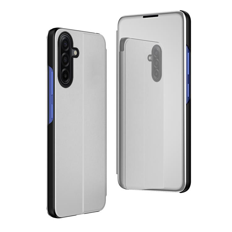 Plated Mirror Horizontal Flip Leather Phone Case with Holder, For Galaxy S25 FE 5G, For Galaxy A17 5G, For Galaxy S25 Edge 5G, For Galaxy A56 5G, For Galaxy A26 5G, For Galaxy A36 5G