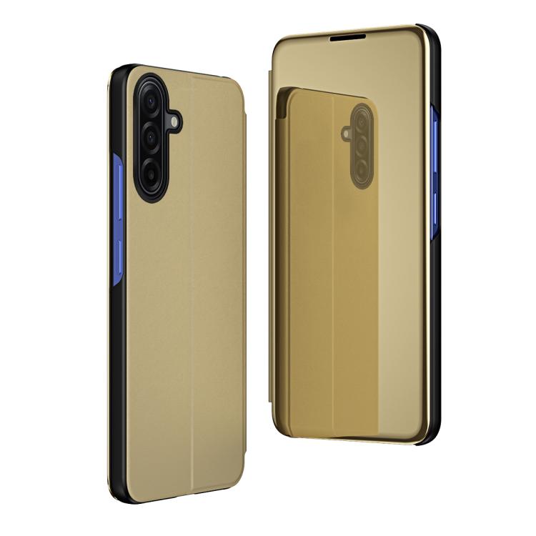 Plated Mirror Horizontal Flip Leather Phone Case with Holder, For Samsung Galaxy A17 5G, For Samsung Galaxy S25 Edge 5G, For Samsung Galaxy A56 5G, For Samsung Galaxy A26 5G, For Samsung Galaxy A36 5G, For Samsung Galaxy S25 5G