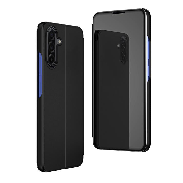 Plated Mirror Horizontal Flip Leather Phone Case with Holder, For Galaxy S25 FE 5G, For Galaxy A17 5G, For Galaxy S25 Edge 5G, For Galaxy A56 5G, For Galaxy A26 5G, For Galaxy A36 5G