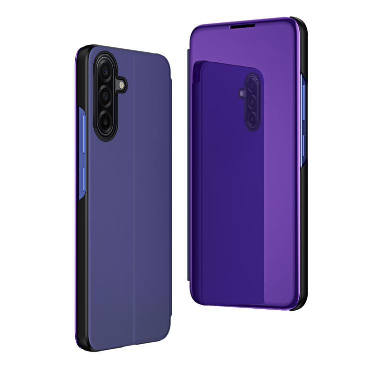 Plated Mirror Horizontal Flip Leather Phone Case with Holder, For Galaxy S25 FE 5G, For Galaxy A17 5G, For Galaxy S25 Edge 5G, For Galaxy A56 5G, For Galaxy A26 5G, For Galaxy A36 5G