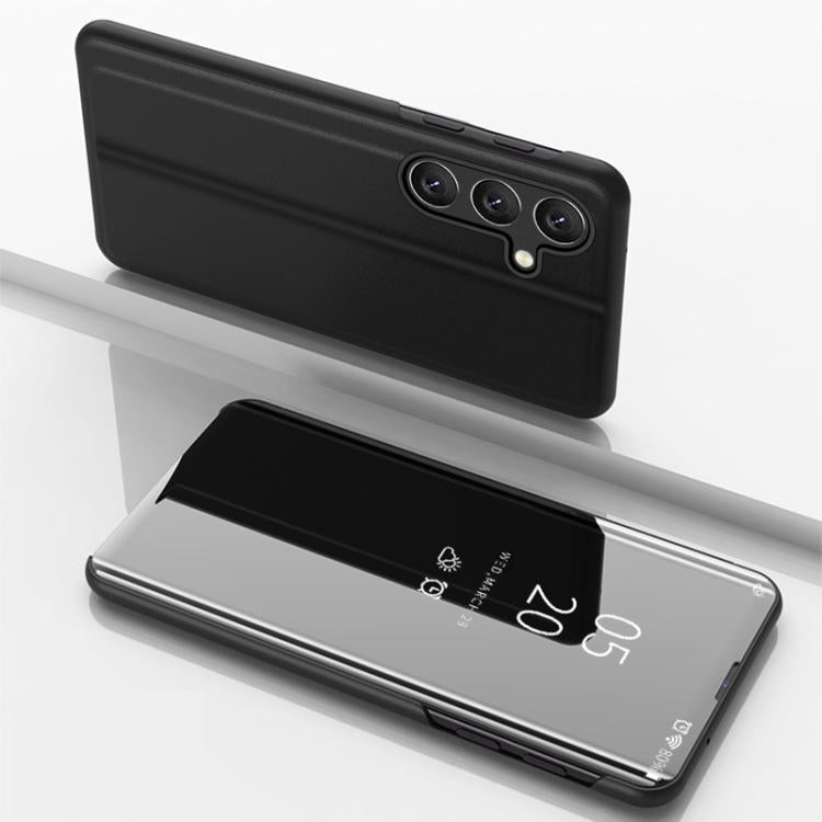 Plated Mirror Horizontal Flip Leather Phone Case with Holder, For Galaxy S26+ 5G, For Galaxy S26 Ultra 5G, For Galaxy S26 5G, For Galaxy A57 5G, For Galaxy A37 5G, For Galaxy A27 5G