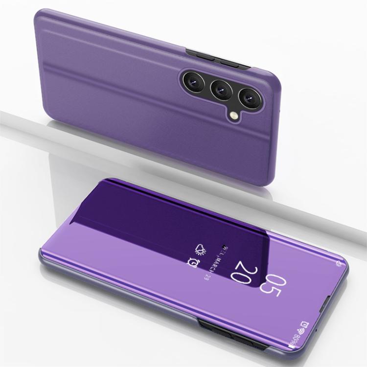 Plated Mirror Horizontal Flip Leather Phone Case with Holder, For Galaxy S26+ 5G, For Galaxy S26 Ultra 5G, For Galaxy S26 5G, For Galaxy A57 5G, For Galaxy A37 5G, For Galaxy A27 5G