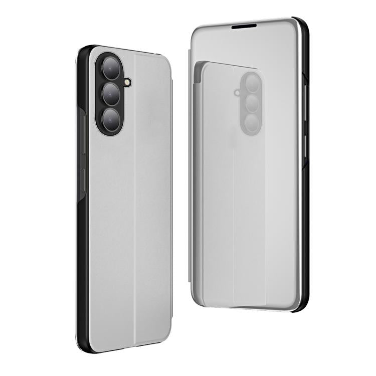 Plated Mirror Horizontal Flip Leather Phone Case with Holder, For Galaxy S26+ 5G, For Galaxy S26 Ultra 5G, For Galaxy S26 5G, For Galaxy A57 5G, For Galaxy A37 5G, For Galaxy A27 5G