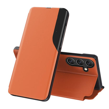 Attraction Flip Holder Leather Phone Case, For Galaxy S26+ 5G, For Galaxy S26 Ultra 5G, For Galaxy S26 5G, For Galaxy A27 5G, For Galaxy S25 FE 5G, For Galaxy A07 5G, For Galaxy A17 5G, For Galaxy S25 Edge 5G