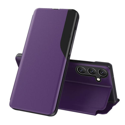 Attraction Flip Holder Leather Phone Case, For Galaxy S26+ 5G, For Galaxy S26 Ultra 5G, For Galaxy S26 5G, For Galaxy A27 5G, For Galaxy S25 FE 5G, For Galaxy A07 5G, For Galaxy A17 5G, For Galaxy S25 Edge 5G
