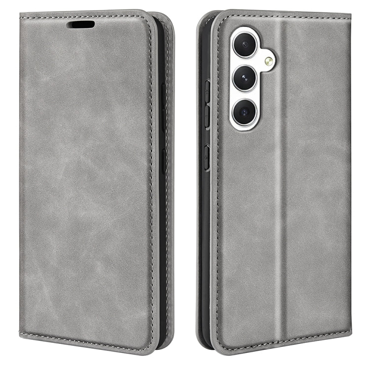 Retro-skin Magnetic Suction Leather Phone Case, For Samsung Galaxy A16, For Samsung Galaxy S24 FE 5G, For Samsung Galaxy M55 5G, For Samsung Galaxy M15 5G, For Samsung Galaxy A55, For Samsung Galaxy A35, For Samsung Galaxy S24 Ultra 5G                 ...