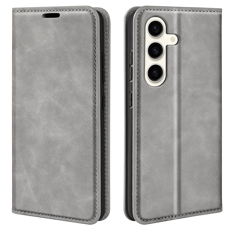 Retro-skin Magnetic Suction Leather Phone Case, For Samsung Galaxy A16, For Samsung Galaxy S24 FE 5G, For Samsung Galaxy M55 5G, For Samsung Galaxy M15 5G, For Samsung Galaxy A55, For Samsung Galaxy A35, For Samsung Galaxy S24 Ultra 5G                 ...