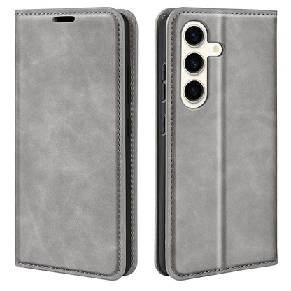 Retro-skin Magnetic Suction Leather Phone Case, For Samsung Galaxy A16, For Samsung Galaxy S24 FE 5G, For Samsung Galaxy M55 5G, For Samsung Galaxy M15 5G, For Samsung Galaxy A55, For Samsung Galaxy A35, For Samsung Galaxy S24 Ultra 5G                 ...
