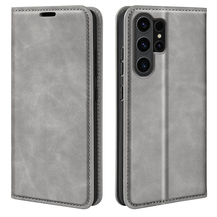Retro-skin Magnetic Suction Leather Phone Case, For Samsung Galaxy A16, For Samsung Galaxy S24 FE 5G, For Samsung Galaxy M55 5G, For Samsung Galaxy M15 5G, For Samsung Galaxy A55, For Samsung Galaxy A35, For Samsung Galaxy S24 Ultra 5G                 ...