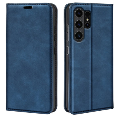 Retro-skin Magnetic Suction Leather Phone Case, For Samsung Galaxy A16, For Samsung Galaxy S24 FE 5G, For Samsung Galaxy M55 5G, For Samsung Galaxy M15 5G, For Samsung Galaxy A55, For Samsung Galaxy A35, For Samsung Galaxy S24 Ultra 5G                 ...