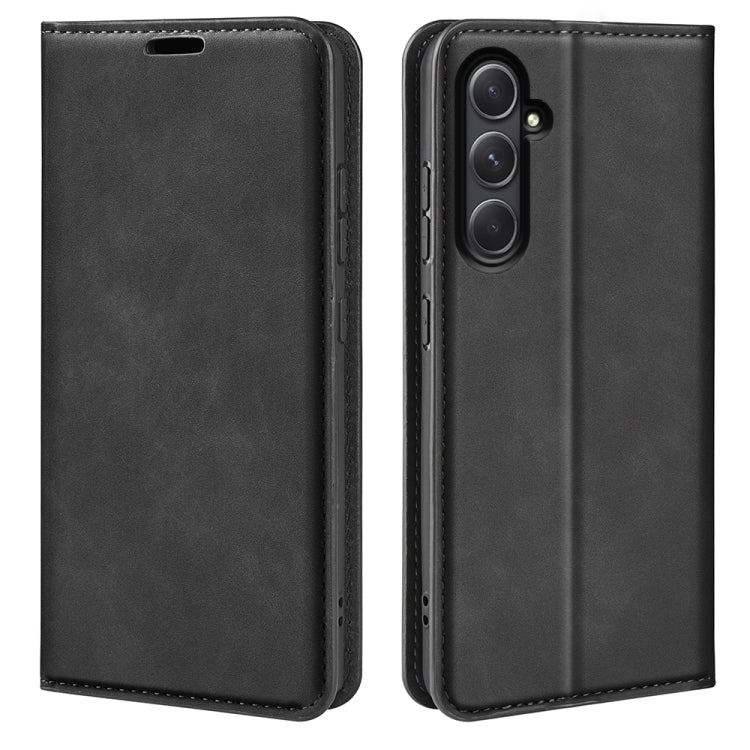 Retro-skin Magnetic Suction Leather Phone Case, For Samsung Galaxy A16, For Samsung Galaxy S24 FE 5G, For Samsung Galaxy M55 5G, For Samsung Galaxy M15 5G, For Samsung Galaxy A55, For Samsung Galaxy A35, For Samsung Galaxy S24 Ultra 5G                 ...