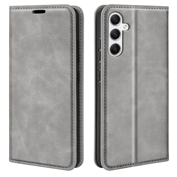 Retro-skin Magnetic Suction Leather Phone Case, For Samsung Galaxy A16, For Samsung Galaxy S24 FE 5G, For Samsung Galaxy M55 5G, For Samsung Galaxy M15 5G, For Samsung Galaxy A55, For Samsung Galaxy A35, For Samsung Galaxy S24 Ultra 5G                 ...