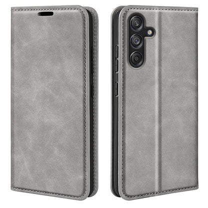 Retro-skin Magnetic Suction Leather Phone Case, For Samsung Galaxy A16, For Samsung Galaxy S24 FE 5G, For Samsung Galaxy M55 5G, For Samsung Galaxy M15 5G, For Samsung Galaxy A55, For Samsung Galaxy A35, For Samsung Galaxy S24 Ultra 5G                 ...