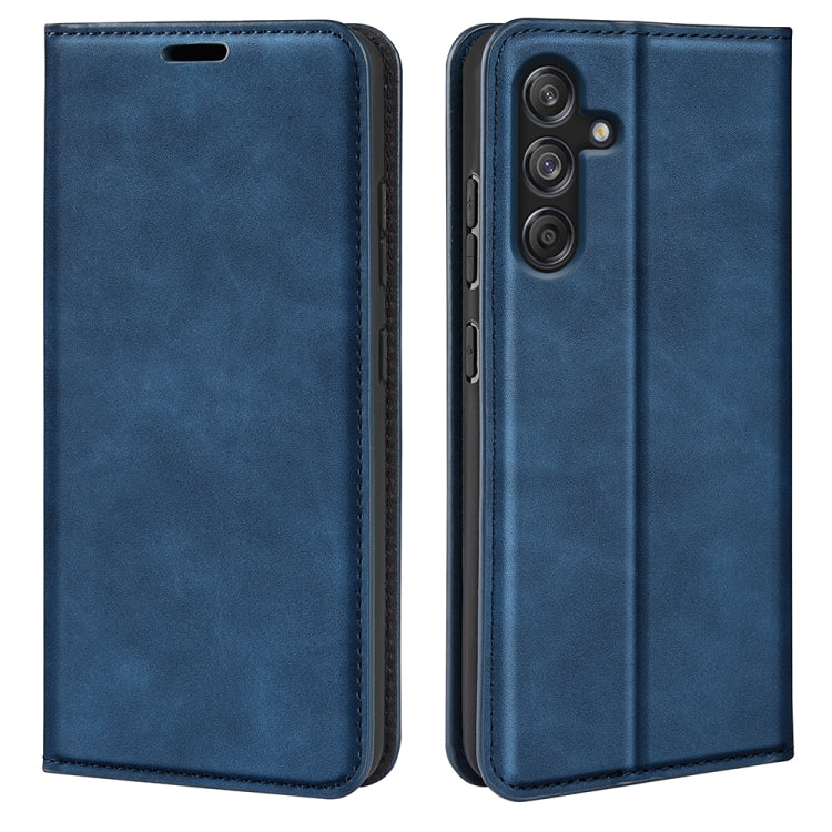 Retro-skin Magnetic Suction Leather Phone Case, For Samsung Galaxy A16, For Samsung Galaxy S24 FE 5G, For Samsung Galaxy M55 5G, For Samsung Galaxy M15 5G, For Samsung Galaxy A55, For Samsung Galaxy A35, For Samsung Galaxy S24 Ultra 5G                 ...