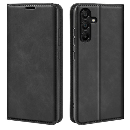 Retro-skin Magnetic Suction Leather Phone Case, For Samsung Galaxy A16, For Samsung Galaxy S24 FE 5G, For Samsung Galaxy M55 5G, For Samsung Galaxy M15 5G, For Samsung Galaxy A55, For Samsung Galaxy A35, For Samsung Galaxy S24 Ultra 5G                 ...