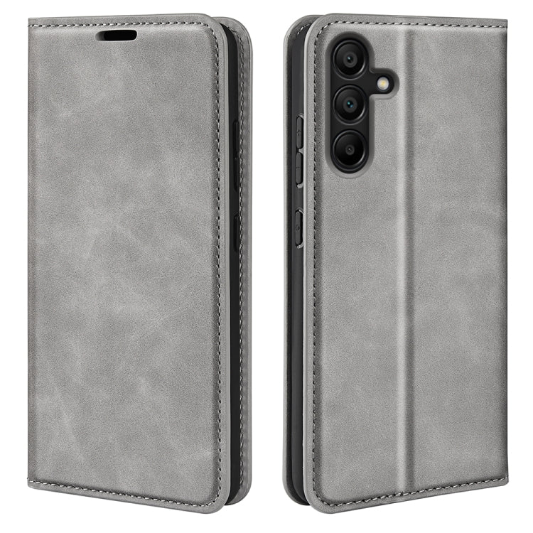 Retro-skin Magnetic Suction Leather Phone Case, For Samsung Galaxy A16, For Samsung Galaxy S24 FE 5G, For Samsung Galaxy M55 5G, For Samsung Galaxy M15 5G, For Samsung Galaxy A55, For Samsung Galaxy A35, For Samsung Galaxy S24 Ultra 5G                 ...
