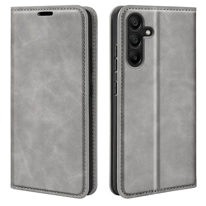 Retro-skin Magnetic Suction Leather Phone Case, For Samsung Galaxy A16, For Samsung Galaxy S24 FE 5G, For Samsung Galaxy M55 5G, For Samsung Galaxy M15 5G, For Samsung Galaxy A55, For Samsung Galaxy A35, For Samsung Galaxy S24 Ultra 5G                 ...