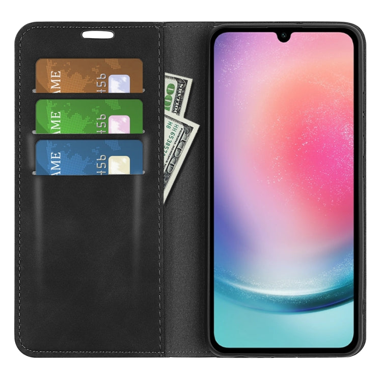 Retro-skin Magnetic Suction Leather Phone Case, For Samsung Galaxy A16, For Samsung Galaxy S24 FE 5G, For Samsung Galaxy M55 5G, For Samsung Galaxy M15 5G, For Samsung Galaxy A55, For Samsung Galaxy A35, For Samsung Galaxy S24 Ultra 5G                 ...
