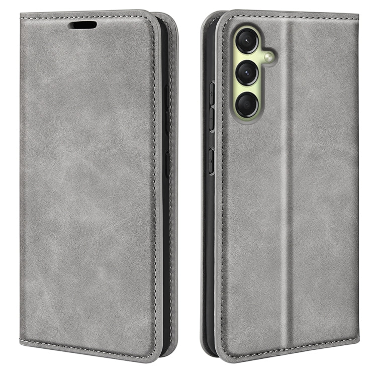 Retro-skin Magnetic Suction Leather Phone Case, For Samsung Galaxy A16, For Samsung Galaxy S24 FE 5G, For Samsung Galaxy M55 5G, For Samsung Galaxy M15 5G, For Samsung Galaxy A55, For Samsung Galaxy A35, For Samsung Galaxy S24 Ultra 5G                 ...