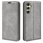 Retro-skin Magnetic Suction Leather Phone Case, For Samsung Galaxy A16, For Samsung Galaxy S24 FE 5G, For Samsung Galaxy M55 5G, For Samsung Galaxy M15 5G, For Samsung Galaxy A55, For Samsung Galaxy A35, For Samsung Galaxy S24 Ultra 5G                 ...