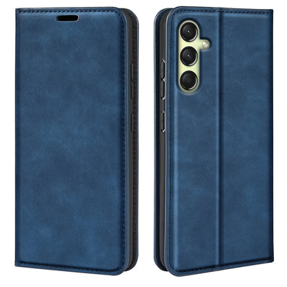 Retro-skin Magnetic Suction Leather Phone Case, For Samsung Galaxy A16, For Samsung Galaxy S24 FE 5G, For Samsung Galaxy M55 5G, For Samsung Galaxy M15 5G, For Samsung Galaxy A55, For Samsung Galaxy A35, For Samsung Galaxy S24 Ultra 5G                 ...