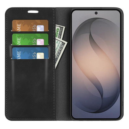 Retro-skin Magnetic Suction Leather Phone Case, For Galaxy S26 FE  5G, For Galaxy S26+ 5G, For Galaxy S26 Edge 5G, For Galaxy S26 Ultra 5G, For Galaxy S26 5G, For Samsung Galaxy A57 5G, For Samsung Galaxy A37 5G, For Samsung Galaxy A27 5G              ...