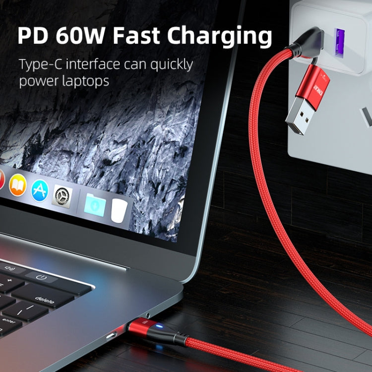 ENKAY 6-in-1 PD60W USB-A / Type-C to Type-C / 8 Pin / Micro USB Magnetic Fast Charging Cable