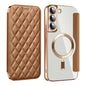 Shield MagSafe RFID Anti-theft Rhombus Leather Phone Case, For Samsung Galaxy S23 Ultra 5G, For Samsung Galaxy S23+ 5G, For Samsung Galaxy S23 5G, For Samsung Galaxy S22 Ultra 5G, For Samsung Galaxy S22+ 5G, For Samsung Galaxy S22 5G