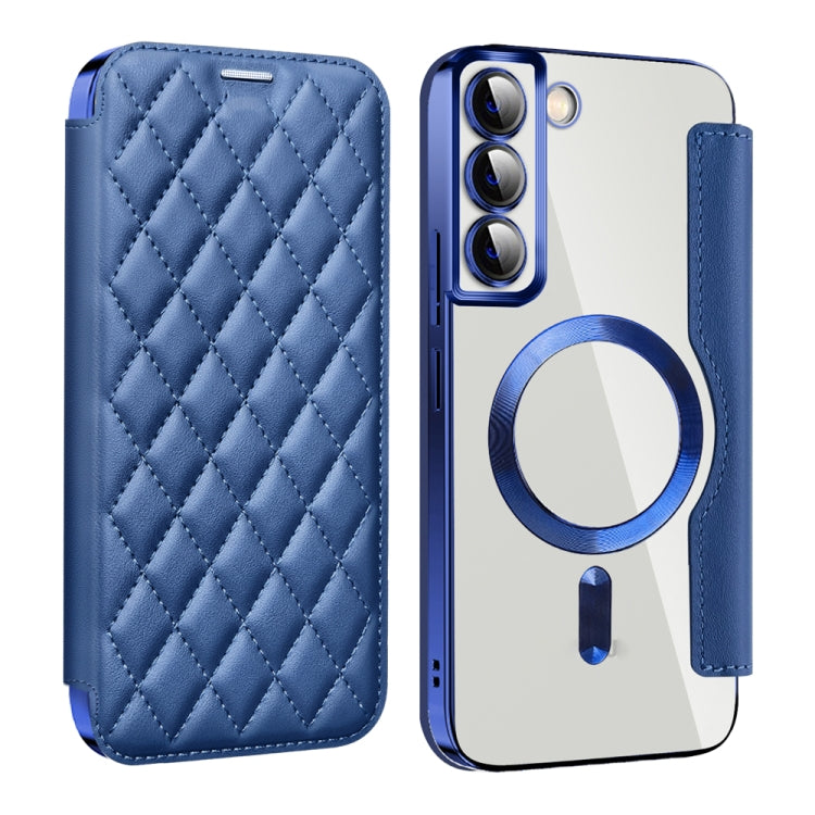 Shield MagSafe RFID Anti-theft Rhombus Leather Phone Case, For Samsung Galaxy S23 Ultra 5G, For Samsung Galaxy S23+ 5G, For Samsung Galaxy S23 5G, For Samsung Galaxy S22 Ultra 5G, For Samsung Galaxy S22+ 5G, For Samsung Galaxy S22 5G