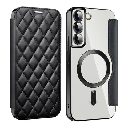 Shield MagSafe RFID Anti-theft Rhombus Leather Phone Case, For Samsung Galaxy S23 Ultra 5G, For Samsung Galaxy S23+ 5G, For Samsung Galaxy S23 5G, For Samsung Galaxy S22 Ultra 5G, For Samsung Galaxy S22+ 5G, For Samsung Galaxy S22 5G