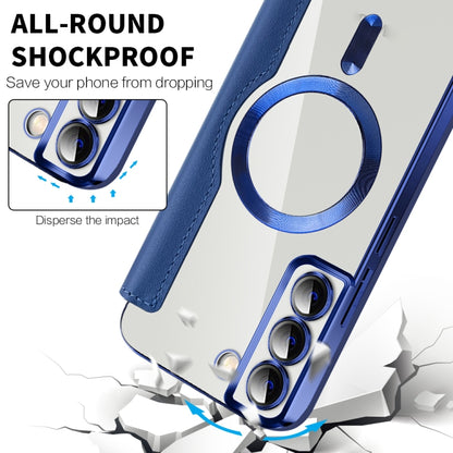 Shield MagSafe RFID Anti-theft Rhombus Leather Phone Case, For Samsung Galaxy S23 Ultra 5G, For Samsung Galaxy S23+ 5G, For Samsung Galaxy S23 5G, For Samsung Galaxy S22 Ultra 5G, For Samsung Galaxy S22+ 5G, For Samsung Galaxy S22 5G