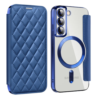 Shield MagSafe RFID Anti-theft Rhombus Leather Phone Case, For Samsung Galaxy S23 Ultra 5G, For Samsung Galaxy S23+ 5G, For Samsung Galaxy S23 5G, For Samsung Galaxy S22 Ultra 5G, For Samsung Galaxy S22+ 5G, For Samsung Galaxy S22 5G