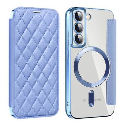 Shield MagSafe RFID Anti-theft Rhombus Leather Phone Case, For Samsung Galaxy S23 Ultra 5G, For Samsung Galaxy S23+ 5G, For Samsung Galaxy S23 5G, For Samsung Galaxy S22 Ultra 5G, For Samsung Galaxy S22+ 5G, For Samsung Galaxy S22 5G