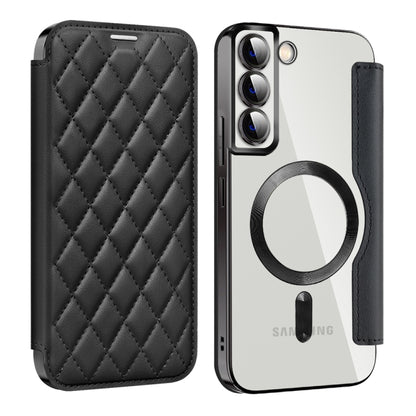 Shield MagSafe RFID Anti-theft Rhombus Leather Phone Case, For Samsung Galaxy S23 Ultra 5G, For Samsung Galaxy S23+ 5G, For Samsung Galaxy S23 5G, For Samsung Galaxy S22 Ultra 5G, For Samsung Galaxy S22+ 5G, For Samsung Galaxy S22 5G