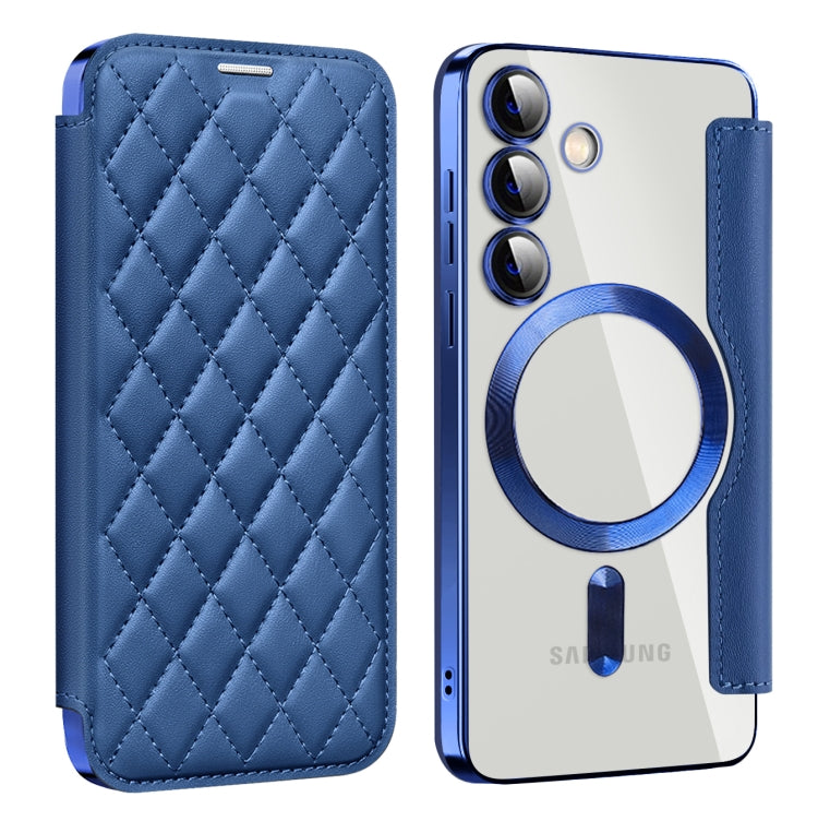 Shield MagSafe RFID Anti-theft Rhombus Leather Phone Case, For Samsung Galaxy S24+ 5G, For Samsung Galaxy S24 5G, For Samsung Galaxy A15, For Samsung Galaxy A05, For Samsung Galaxy A05s, For Samsung Galaxy S23 FE 5G