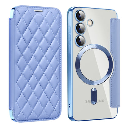 Shield MagSafe RFID Anti-theft Rhombus Leather Phone Case, For Samsung Galaxy S24+ 5G, For Samsung Galaxy S24 5G, For Samsung Galaxy A15, For Samsung Galaxy A05, For Samsung Galaxy A05s, For Samsung Galaxy S23 FE 5G