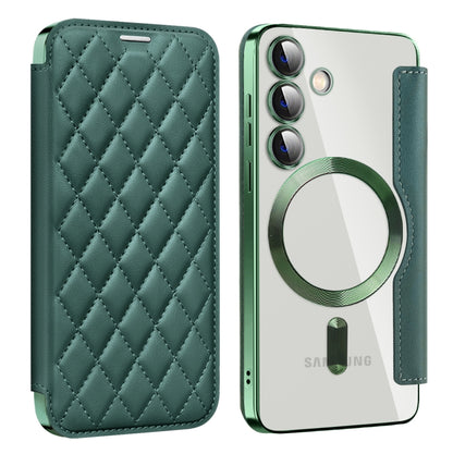 Shield MagSafe RFID Anti-theft Rhombus Leather Phone Case, For Samsung Galaxy S24+ 5G, For Samsung Galaxy S24 5G, For Samsung Galaxy A15, For Samsung Galaxy A05, For Samsung Galaxy A05s, For Samsung Galaxy S23 FE 5G
