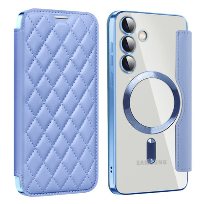 Shield MagSafe RFID Anti-theft Rhombus Leather Phone Case, For Samsung Galaxy S24+ 5G, For Samsung Galaxy S24 5G, For Samsung Galaxy A15, For Samsung Galaxy A05, For Samsung Galaxy A05s, For Samsung Galaxy S23 FE 5G