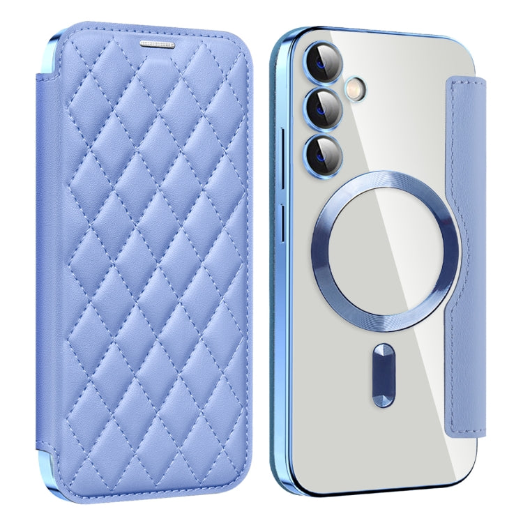 Shield MagSafe RFID Anti-theft Rhombus Leather Phone Case, For Samsung Galaxy S24+ 5G, For Samsung Galaxy S24 5G, For Samsung Galaxy A15, For Samsung Galaxy A05, For Samsung Galaxy A05s, For Samsung Galaxy S23 FE 5G