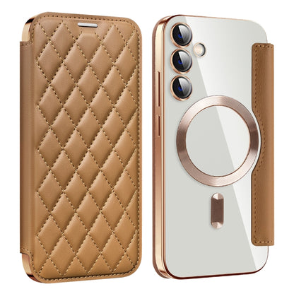 Shield MagSafe RFID Anti-theft Rhombus Leather Phone Case, For Samsung Galaxy S24+ 5G, For Samsung Galaxy S24 5G, For Samsung Galaxy A15, For Samsung Galaxy A05, For Samsung Galaxy A05s, For Samsung Galaxy S23 FE 5G