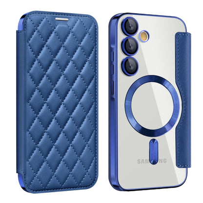 Shield MagSafe RFID Anti-theft Rhombus Leather Phone Case, For Samsung Galaxy S25 Ultra 5G, For Samsung Galaxy A16 5G, For Samsung Galaxy A06 4G, For Samsung Galaxy S24 FE 5G, For Samsung Galaxy A55 5G, For Samsung Galaxy S24 Ultra 5G