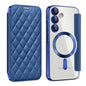 Shield MagSafe RFID Anti-theft Rhombus Leather Phone Case, For Samsung Galaxy S25 Ultra 5G, For Samsung Galaxy A16 5G, For Samsung Galaxy A06 4G, For Samsung Galaxy S24 FE 5G, For Samsung Galaxy A55 5G, For Samsung Galaxy S24 Ultra 5G